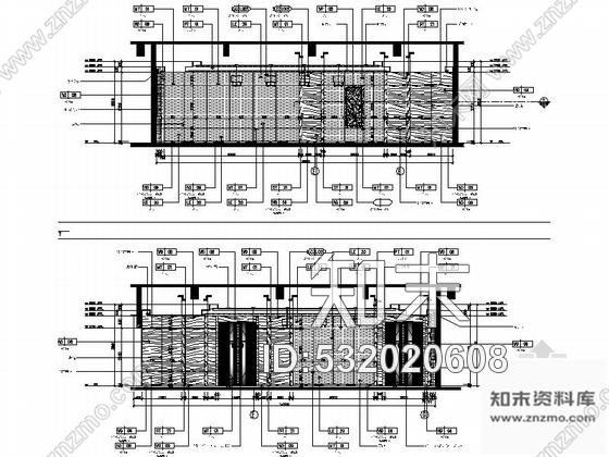 施工图西安时尚华贵五星级酒店会议区及报告厅装修施工图含效果cad施工图下载【ID:532020608】