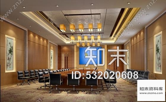 施工图西安时尚华贵五星级酒店会议区及报告厅装修施工图含效果cad施工图下载【ID:532020608】