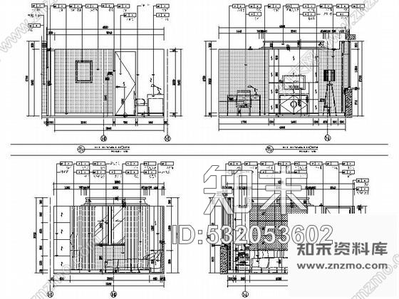 施工图公寓式酒店客房装修图Ⅱcad施工图下载【ID:532053602】