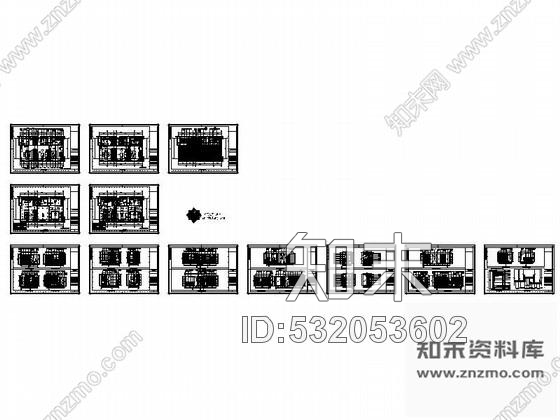 施工图公寓式酒店客房装修图Ⅱcad施工图下载【ID:532053602】