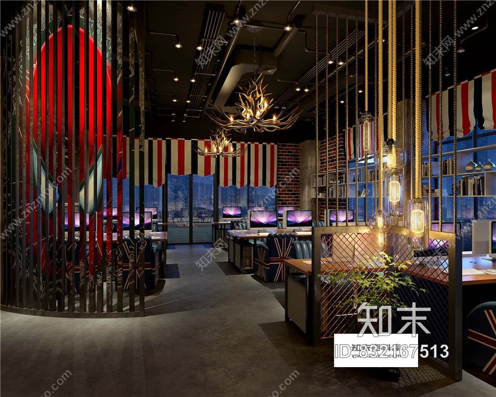 四川佳得利装饰设计-盘丝洞美式工业风施工图含效果图cad施工图下载【ID:832167513】
