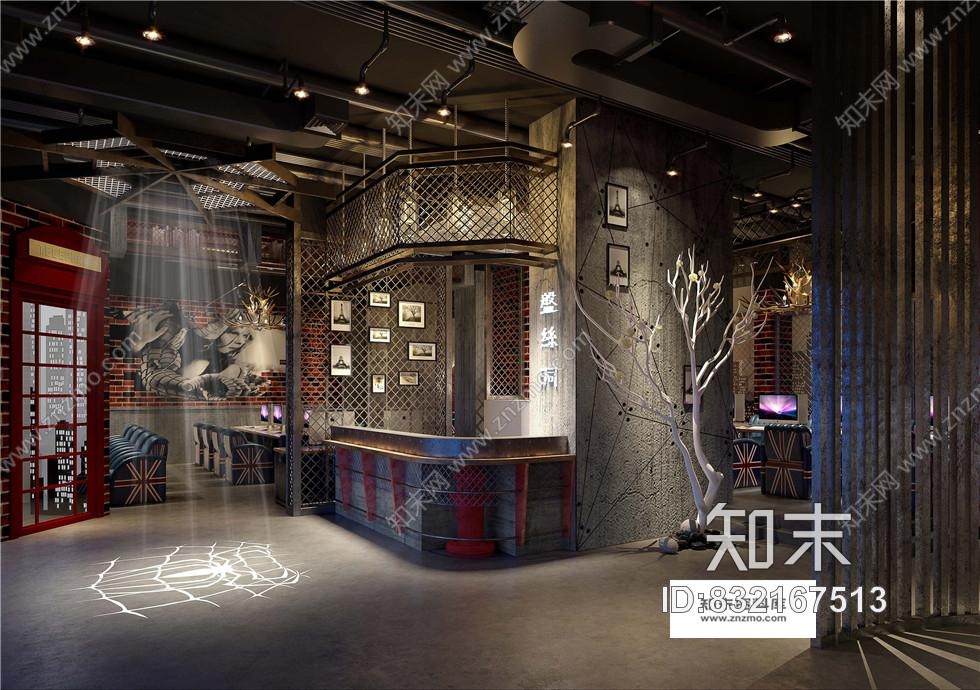四川佳得利装饰设计-盘丝洞美式工业风施工图含效果图cad施工图下载【ID:832167513】