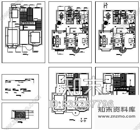 图块/节点天河家园室内装修工程cad施工图下载【ID:832287796】