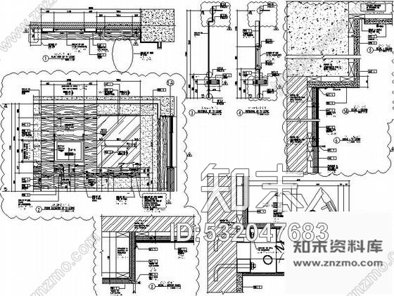 施工图西安经典酒店双人大床房室内装修图施工图下载【ID:532047683】