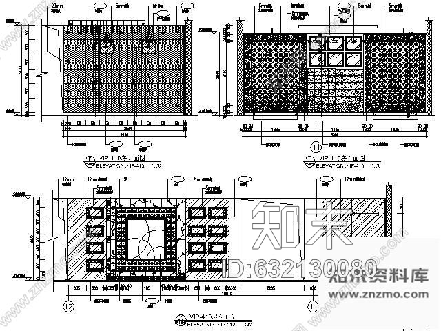 施工图豪华KTV空间VIP房装修图cad施工图下载【ID:632130080】