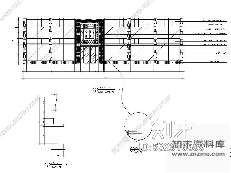 施工图雅致茶楼室内装修图cad施工图下载【ID:532016599】