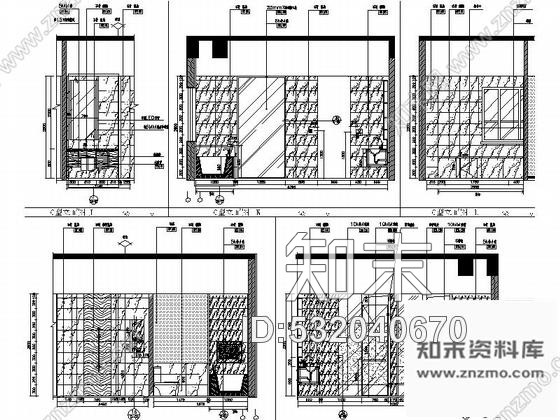 施工图重庆现代简约四星级酒店行政套房室内设计施工图cad施工图下载【ID:532040670】