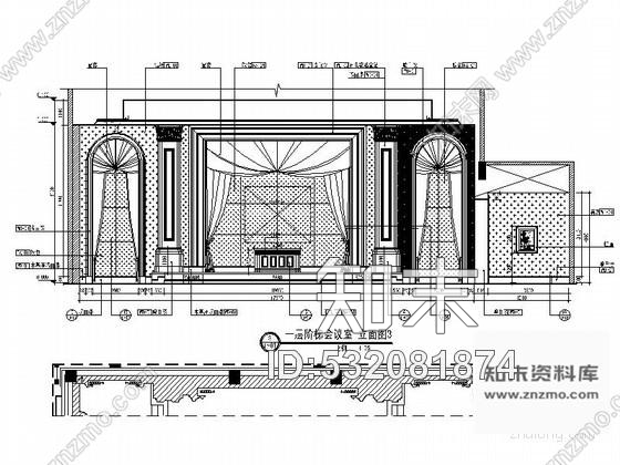 施工图豪华大气阶梯会议室装饰施工图cad施工图下载【ID:532081874】