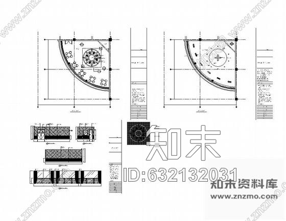 某酒店小歌舞厅设计图cad施工图下载【ID:632132031】