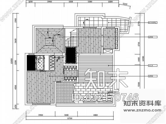 图块/节点三居室住宅CAD平面图cad施工图下载【ID:832170746】