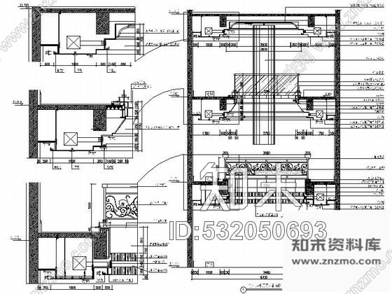 施工图西安豪华时尚酒店局部装修图cad施工图下载【ID:532050693】