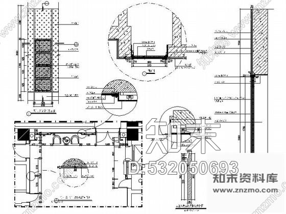 施工图西安豪华时尚酒店局部装修图cad施工图下载【ID:532050693】