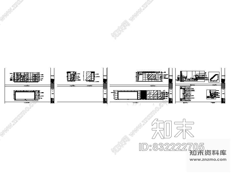 图块/节点办公楼电梯间详图cad施工图下载【ID:832222705】