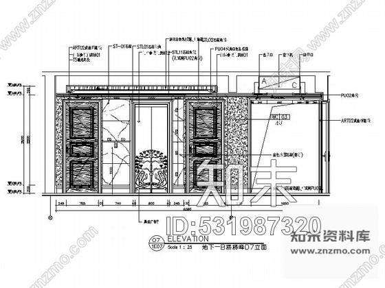 施工图深圳坪山某奢华别墅全套样板房装修图cad施工图下载【ID:531987320】