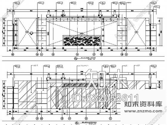 施工图某酒店写字楼大堂室内装修图cad施工图下载【ID:532053611】
