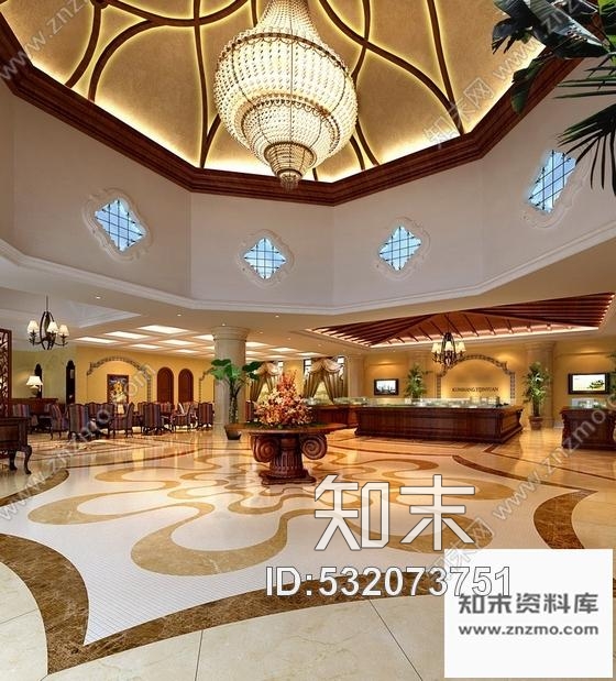 施工图上海某西班牙风格售楼处室内装修施工图含效果cad施工图下载【ID:532073751】