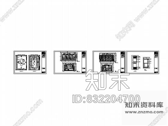 图块/节点书房装修详图cad施工图下载【ID:832204700】