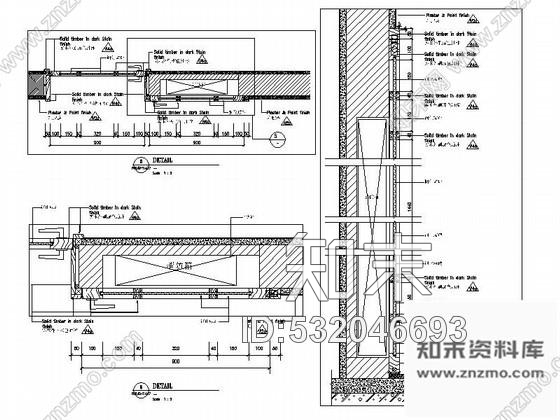 施工图四合院度假酒店大堂接待区装修施工图施工图下载【ID:532046693】