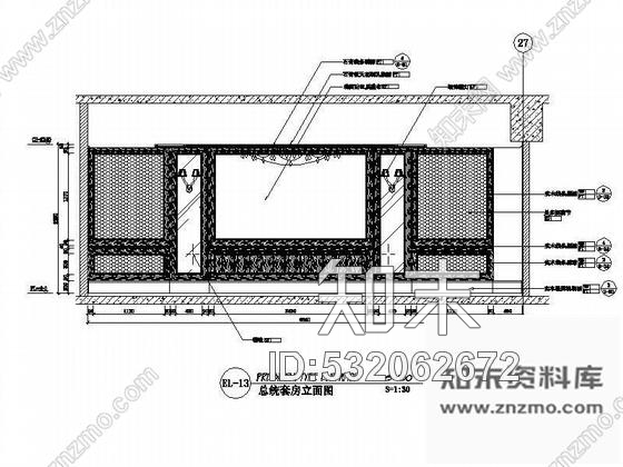 施工图国际大酒店总统套房装修图cad施工图下载【ID:532062672】