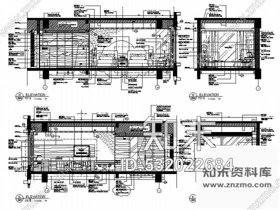 施工图广东花都高档现代风格五星酒店客房室内装修施工图含实景图cad施工图下载【ID:532022684】