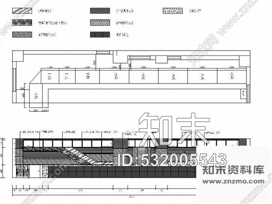 施工图厦门某时尚快餐店室内装修施工图含实景cad施工图下载【ID:532005543】