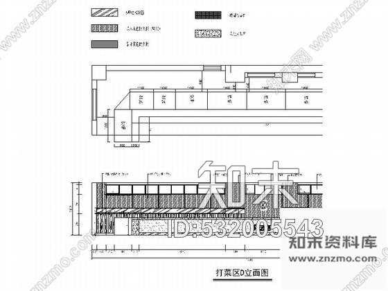 施工图厦门某时尚快餐店室内装修施工图含实景cad施工图下载【ID:532005543】