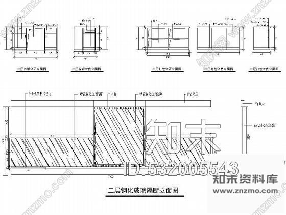 施工图厦门某时尚快餐店室内装修施工图含实景cad施工图下载【ID:532005543】