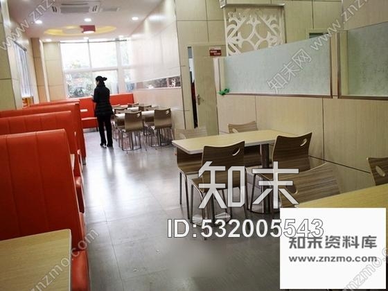 施工图厦门某时尚快餐店室内装修施工图含实景cad施工图下载【ID:532005543】