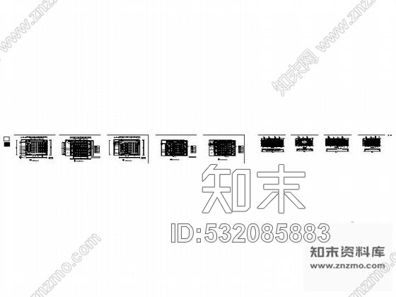 施工图广东某市委办公楼视频会议厅装修图cad施工图下载【ID:532085883】