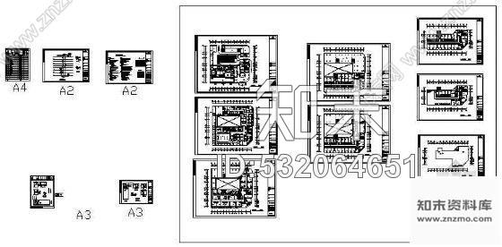 石狮帝豪大酒店喷淋图cad施工图下载【ID:532064651】