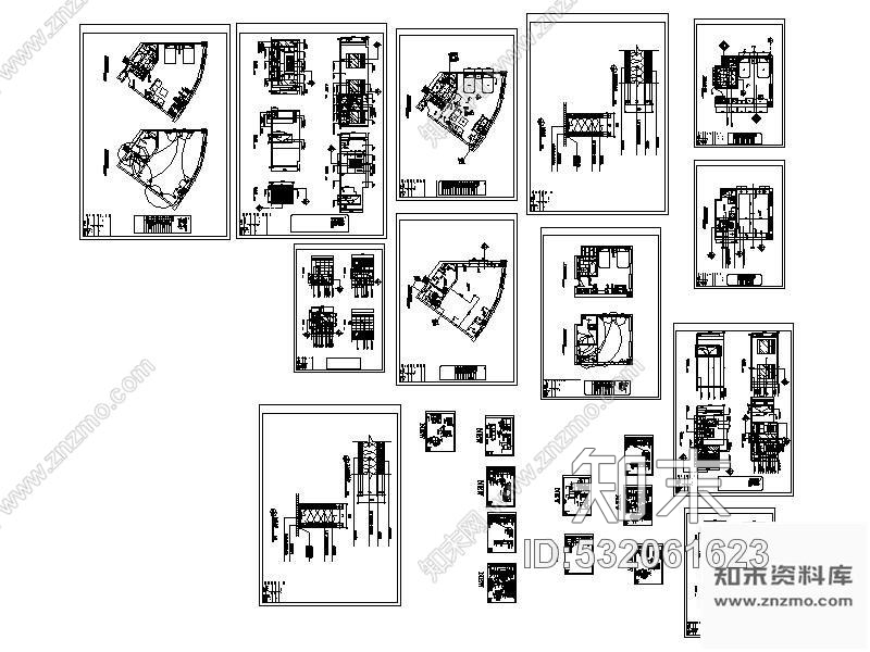 施工图北京四星酒店两套标房施工图cad施工图下载【ID:532061623】