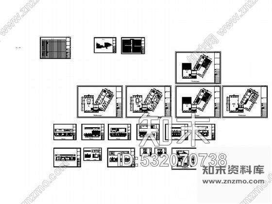 施工图惠州住宅区奢华高档售楼处装修施工图cad施工图下载【ID:532070738】