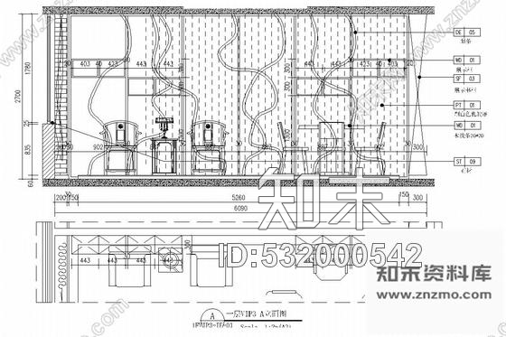 施工图江西优雅中式风格商务茶馆室内装修图含效果图cad施工图下载【ID:532000542】