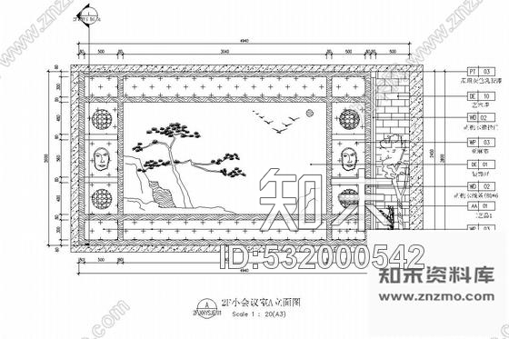 施工图江西优雅中式风格商务茶馆室内装修图含效果图cad施工图下载【ID:532000542】