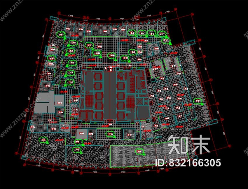 美国AECOMApple苹果上海2号园区办公室丨效果图+CAD施工图+机电图施工图下载【ID:832166305】