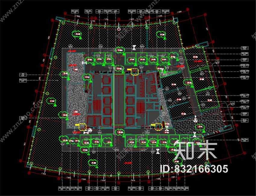 美国AECOMApple苹果上海2号园区办公室丨效果图+CAD施工图+机电图施工图下载【ID:832166305】