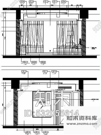 施工图温州某酒店边间大床型客房施工图cad施工图下载【ID:532055614】