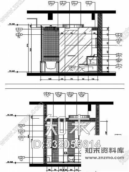 施工图温州某酒店边间大床型客房施工图cad施工图下载【ID:532055614】
