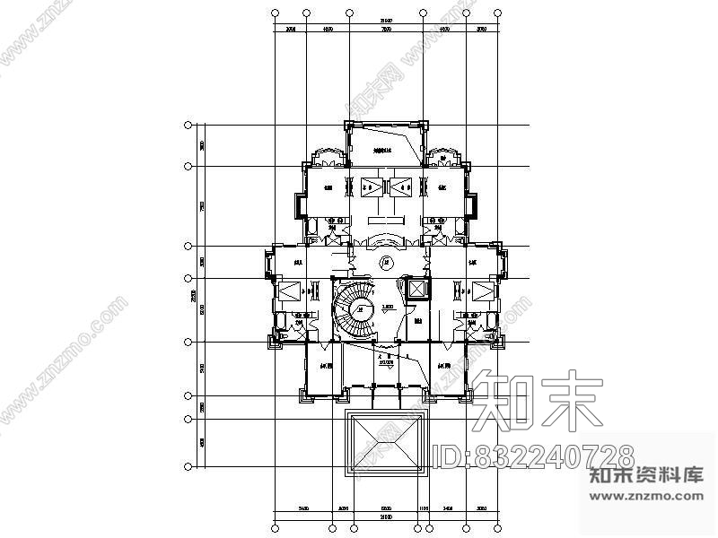 图块/节点400平总统套房平面图cad施工图下载【ID:832240728】