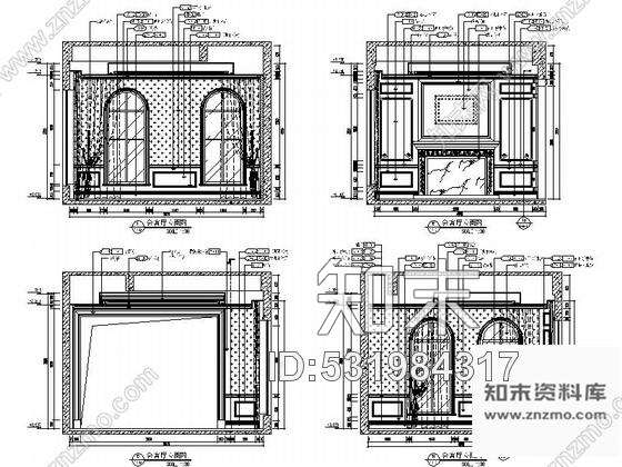 施工图深圳奢华欧式四层花园别墅全套施工图含效果cad施工图下载【ID:531984317】