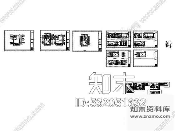 施工图家庭现代标准房装修图cad施工图下载【ID:532051632】