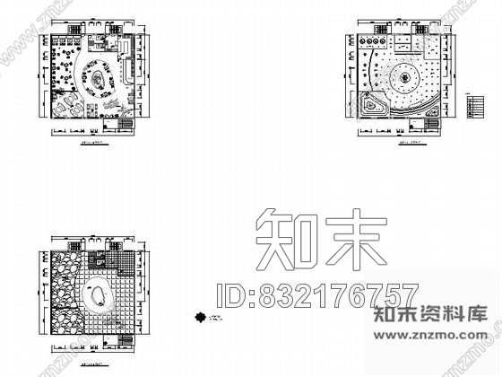 某咖啡厅平面布置图cad施工图下载【ID:832176757】