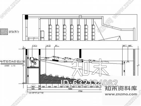 施工图某电影院大号影厅室内装修施工图含效果cad施工图下载【ID:632124082】