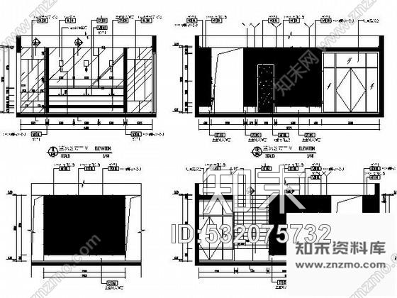 施工图合肥某知名楼盘售楼处装饰施工图cad施工图下载【ID:532075732】