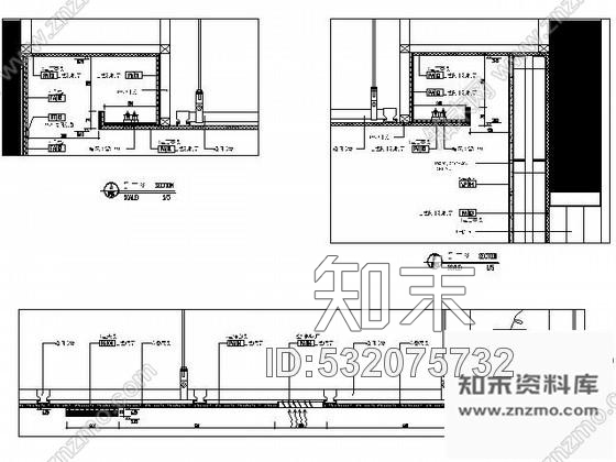 施工图合肥某知名楼盘售楼处装饰施工图cad施工图下载【ID:532075732】