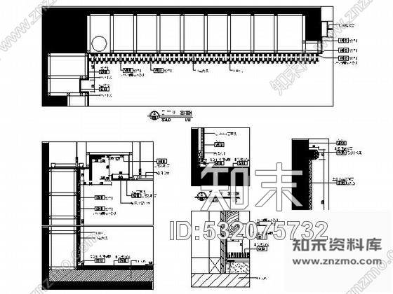 施工图合肥某知名楼盘售楼处装饰施工图cad施工图下载【ID:532075732】
