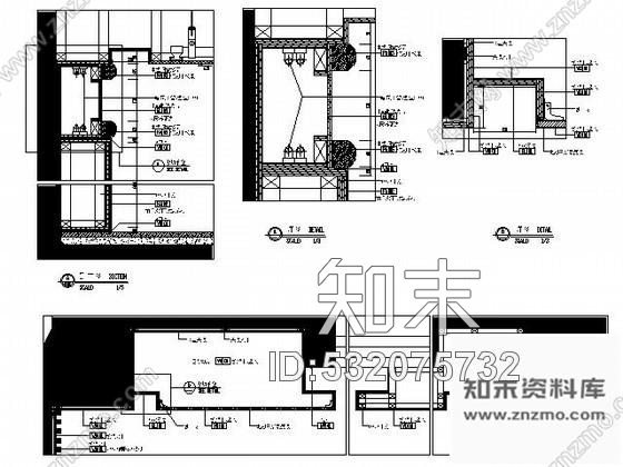 施工图合肥某知名楼盘售楼处装饰施工图cad施工图下载【ID:532075732】