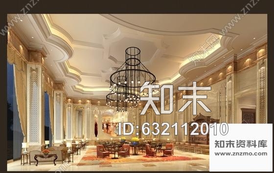 施工图欧式奢华典雅娱乐会所室内施工图含高清效果图cad施工图下载【ID:632112010】