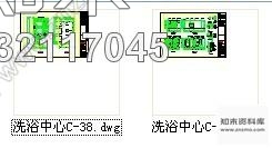 施工图某洗浴中心按摩房设计装修图cad施工图下载【ID:632117045】