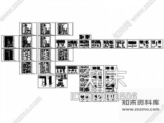 施工图江苏现代风格韩国料理店装修施工图cad施工图下载【ID:532002506】